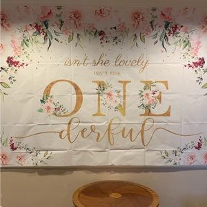First birthday backdrop